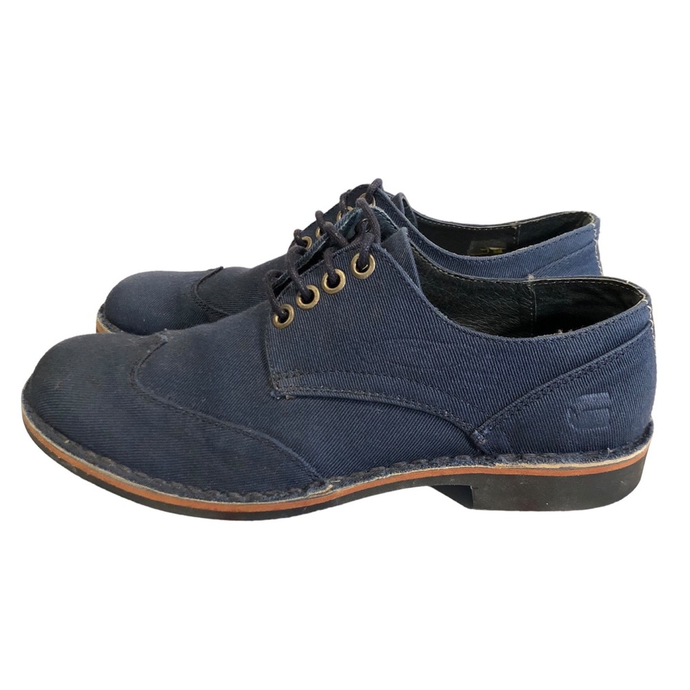 G-Star Raw Denim Canvas Wingtip Oxford Us Eu 36